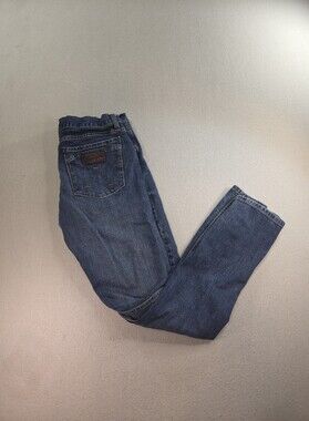 Wrangler Retro Slim Boot Jeans 32x34 Blue Wash
